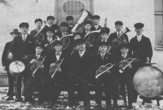 Die Musikkapelle Bleichen im Jahr 1931 - Zum Vergrößern auf das Bild klicken